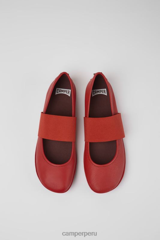 rojo BX62898 Camper zapatos de cuero rojos para mujer recién llegados