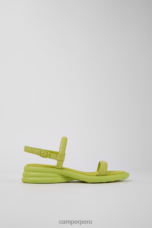 verde BX6281012 Camper Sandalias de piel spiro de diseño color verde para mujer.