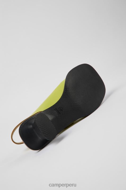 verde BX6281023 Camper Sandalias de piel de diseño dina verde para mujer.