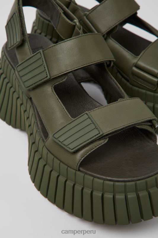 verde BX628942 Camper Sandalias bcn de piel verde para mujer novedades